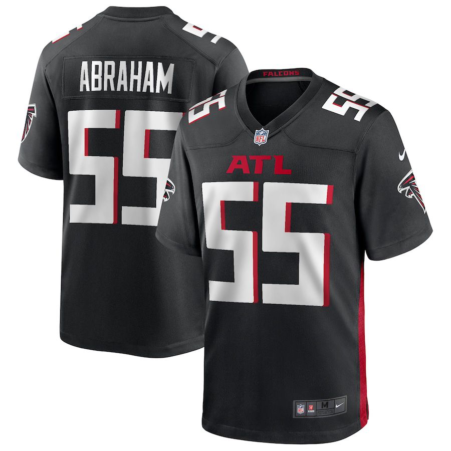 Men Atlanta Falcons 55 John Abraham Nike Black Game Retired Player NFL Jersey